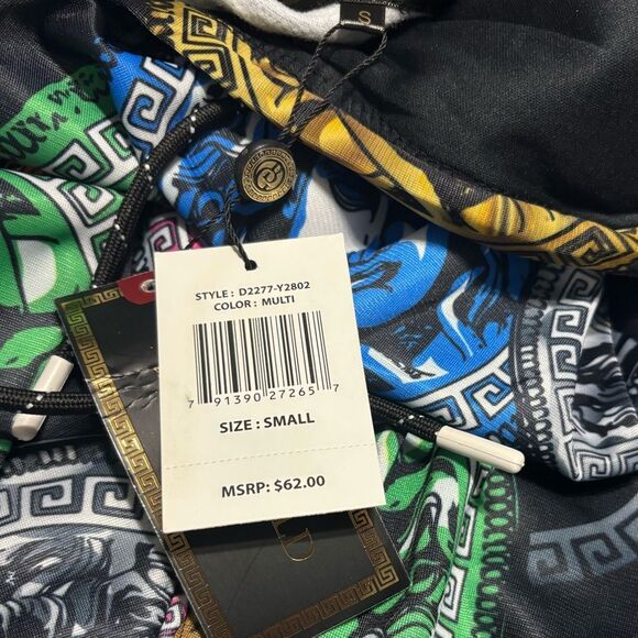 Drill Clothing Co. Medusa Baroque Multicolor Foil Hoodie Size S NWT - Picture 4 of 5